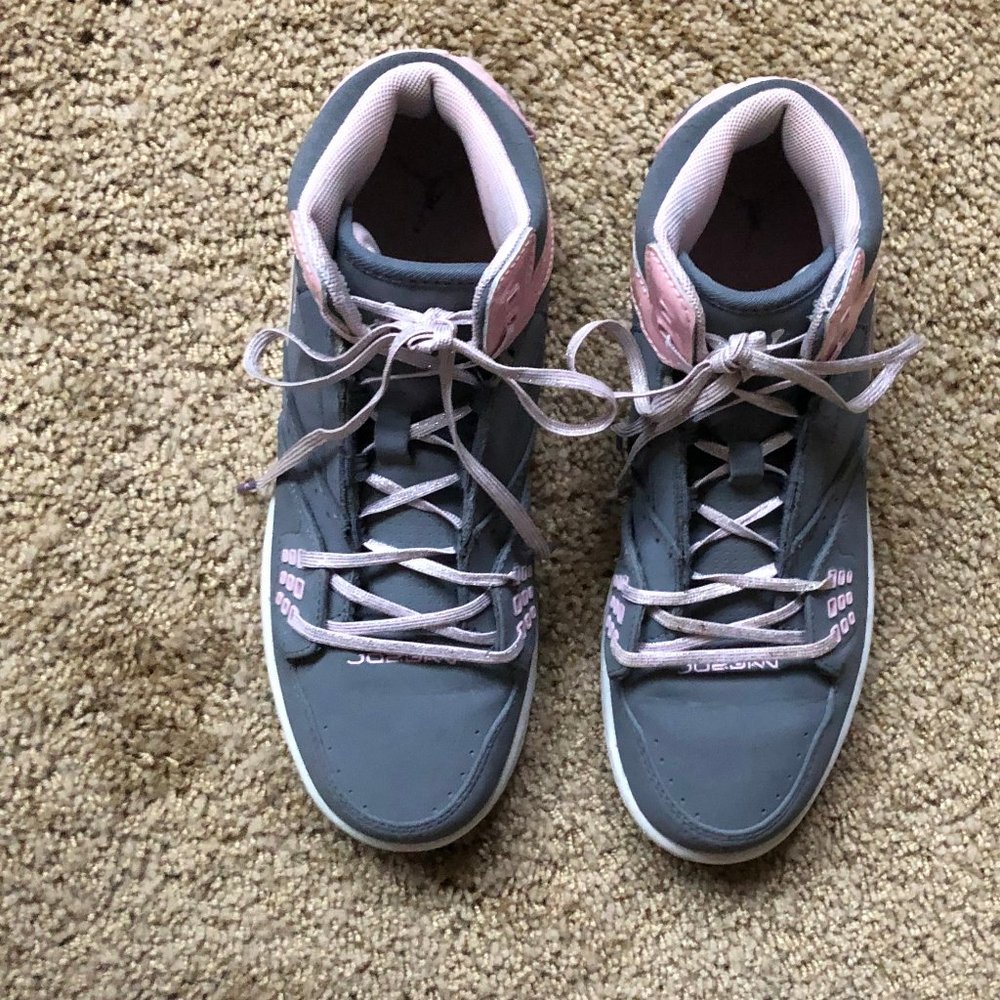 Nike Air Jordan 23 Flight Girls Youth Pink Grey - Picture 4 of 10